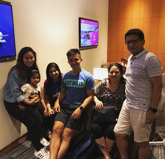 Sunil Chhetri Family