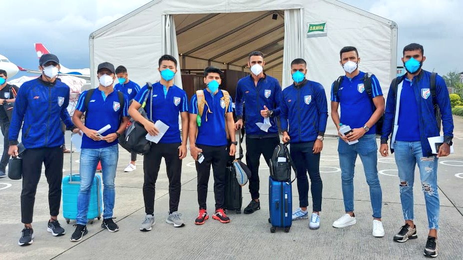 Indian Football Team landed in Nepal for International friendlies