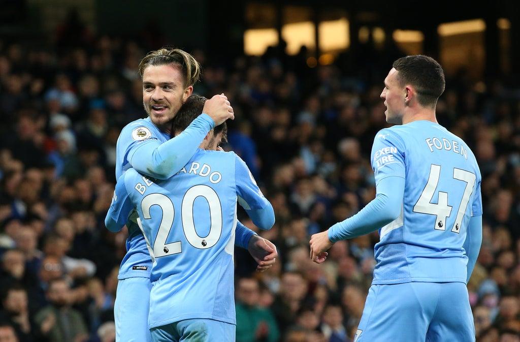 Both Grealish and Foden registered their names on the scoresheet during City’s 7-0 win over Leeds 
