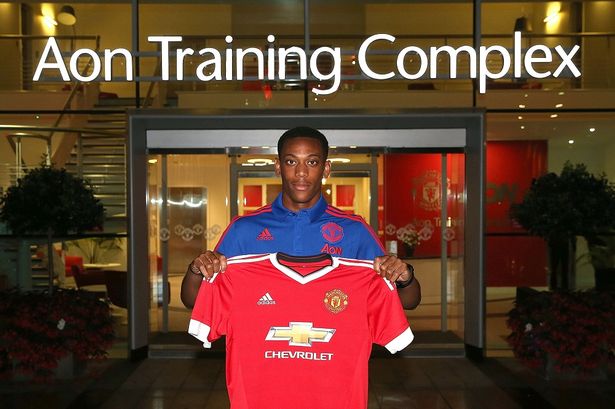 Anthony Martial joined United in 2015 from Monaco