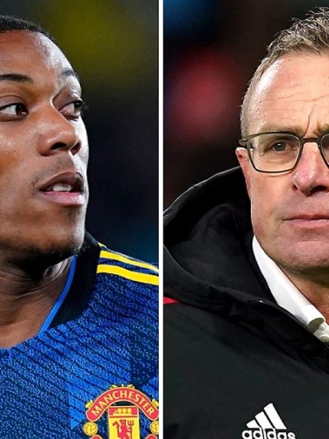 What happened between Anthony Martial and Ralf Rangnick?