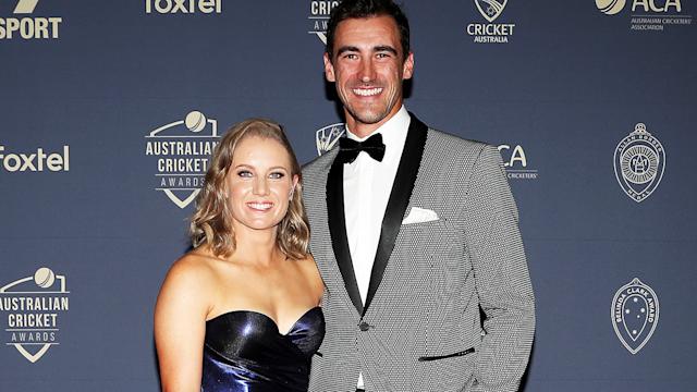 Mitchell Starc and his wife Alyssa