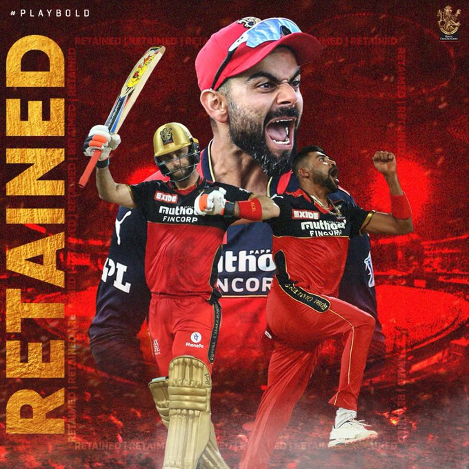 RCB retentions