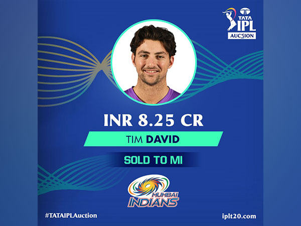 IPL 2022 : MI vs RR Dream11 Prediction  - Tim David
