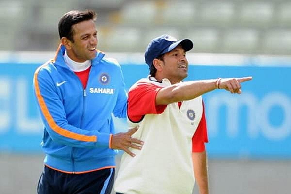 Sachin Tendulkar and Rahul Dravid