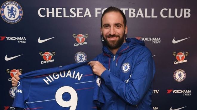 Gonzalo Higuain - No.9 in Chelsea's history