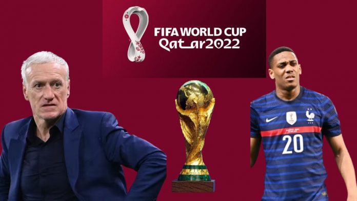 Why is Anthony Martial not playing for France at Qatar World Cup?