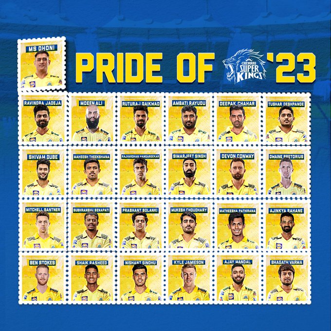 CSK IPL 2023 Squad