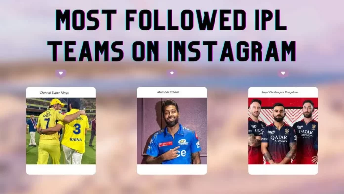 Most Followed IPL Teams On Instagram