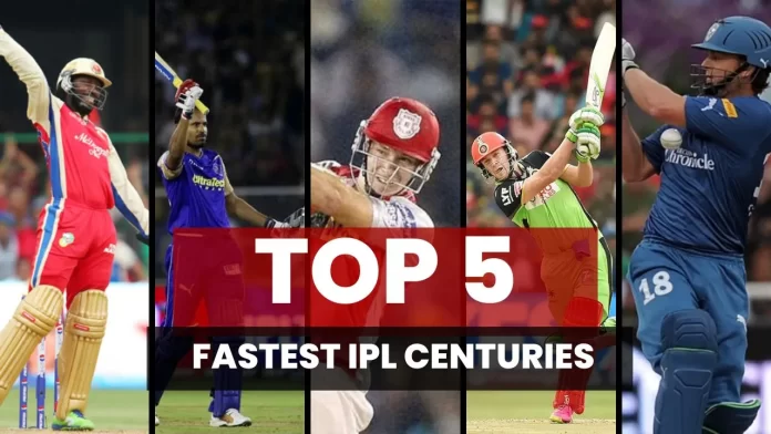 Top 5 Fastest Centuries in IPL History