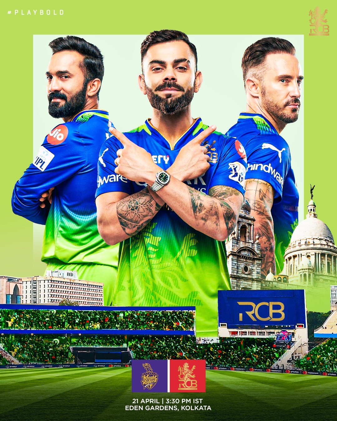 when will rcb play in green jersey